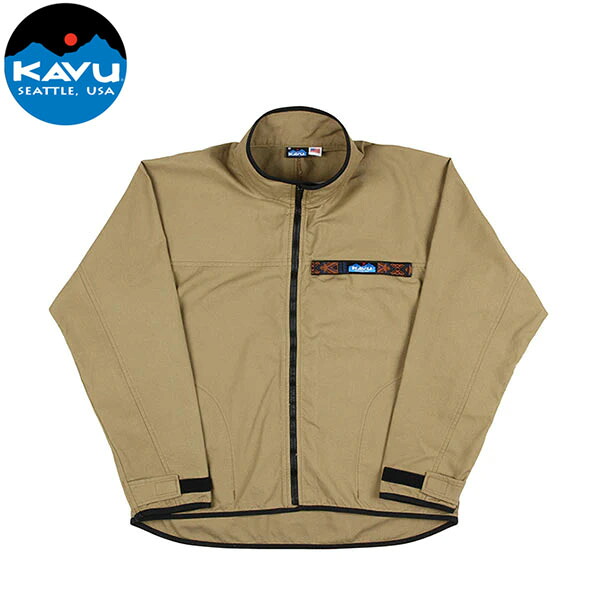 カブー KAVU メンズ フルジップ スローシャツ ヘリテージカーキ ジャケット アウター アウトドア 国内正規品 KAV19811304147
