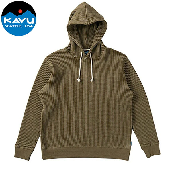 カブー KAVU メンズ パーカー サーマルフーディー マービンズパーカ オリーブ KAV19820718048|ギーク