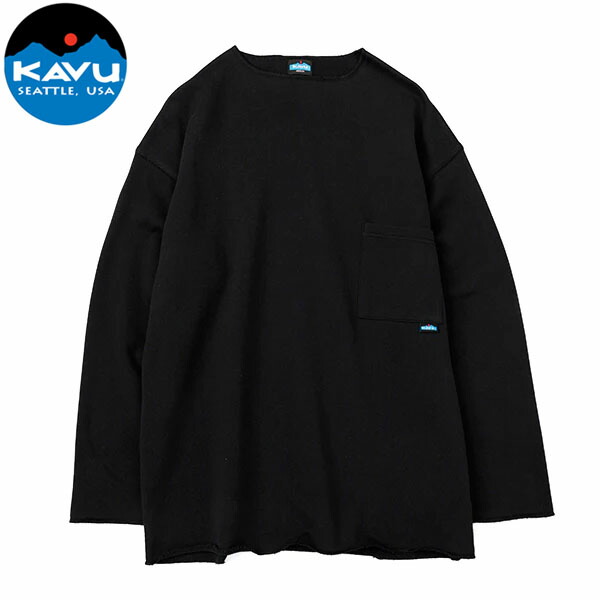 カブー KAVU メンズ カットソー エフエルロック ブラック シンプル 厚み コットン素材 落ち着いた素材感 KAV19823009001