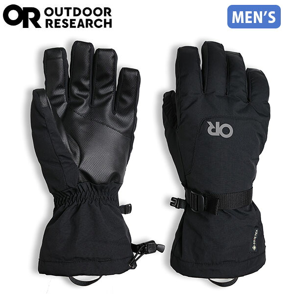 アウトドアリサーチ OUTDOOR RESEARCH メンズ 手袋 レボリューション ゴアテックス グローブ ブラック GORE-TEX 防水透湿 OR19846405001｜ギーク