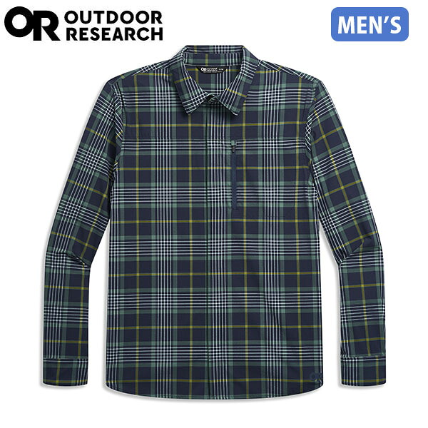 アウトドアリサーチ OUTDOOR RESEARCH Ms アストロマン L/S サンシャツ ダークネイビープレッド メンズ 長袖 シャツ 吸汗速乾 ストレッチ素材 軽量 UVカット UPF30 OR19846513302｜ギーク