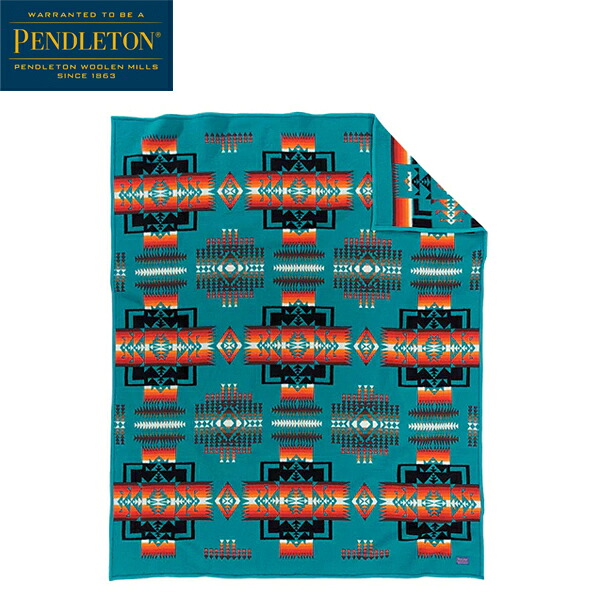 PENDLETON ペンドルトン チーフジョセフクリブブランケット ZD632 青緑色 PEN19373097124000