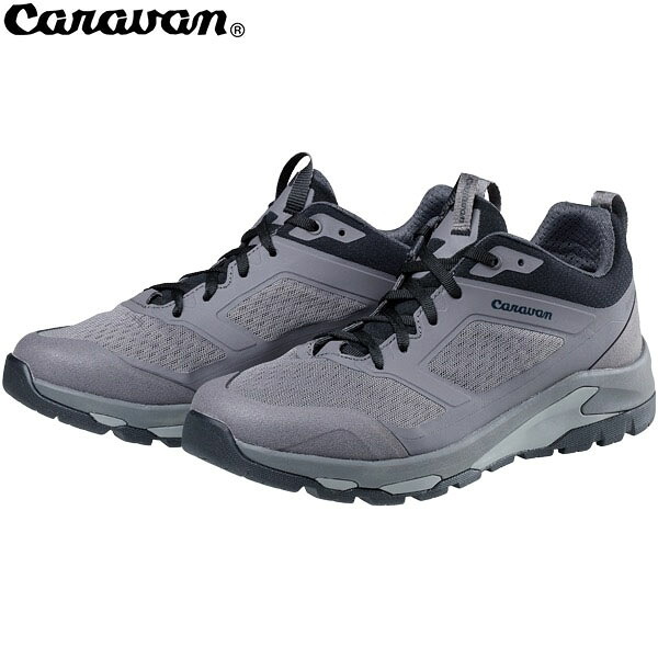 キャラバン CARAVAN トレッキングシューズ 登山靴 ゴアテックス C1_DL LOW 100グレー ユニセックス メンズ レディース 透湿防水 ローカット 0010121 CAR0010121100|ギーク