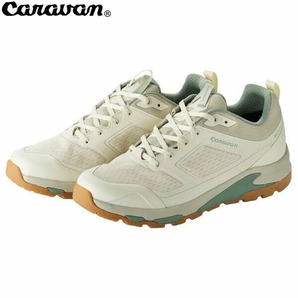 キャラバン CARAVAN メンズ レディース 登山靴 ハイキングシューズ ゴアテックス トレッキング ローカット C1_DL LOW 111オフホワイト 防水透湿 軽量 CAR0010121111｜ギーク
