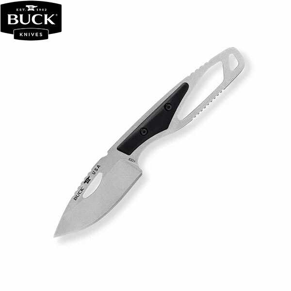 BUCK KNIVES うしろ側出刃包丁 630 風呂敷き包み点火装置 ハイド 黒いこと 多役立つこと 生き残ること アウトドア 軽さ BKN14020184001000