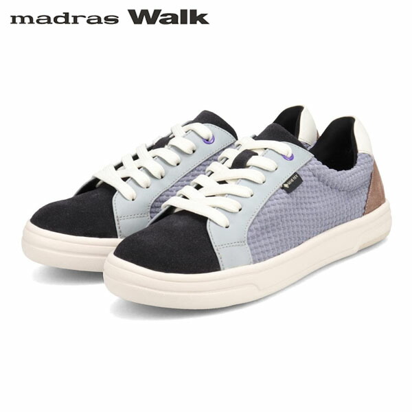 マドラスウォーク madras Walk レディース ゴアテックス レザースニーカー シューズ MWL1022S BLUE/C 防水透湿 軽量 MADMWL1022SBLUC