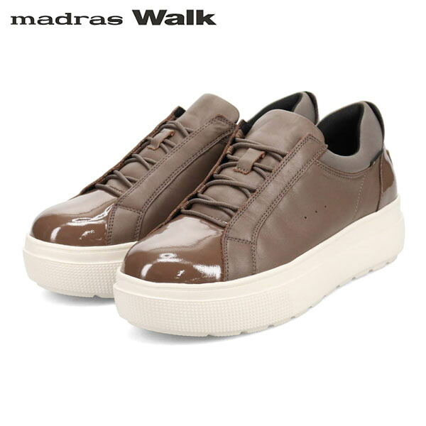 マドラスウォーク madras Walk レディース ゴアテックス スニーカー 厚底 レザー MWL1025 OAK 防水透湿 MADMWL1025OAK|ギーク