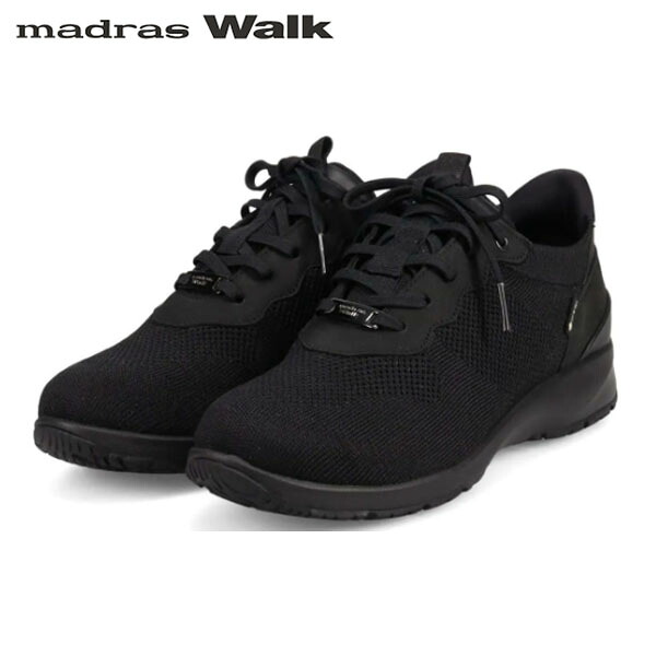 マドラスウォーク レディース MWL1035 ゴアテックス GORE-TEX カジュアルレースアップスニーカー BLACK madrasWalk MADMWL1035BLA