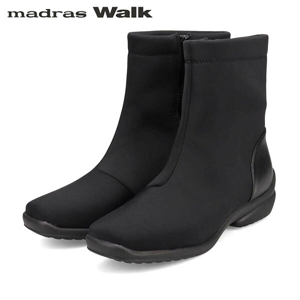マドラスウォーク madras Walk レディース ゴアテックス ショートブーツ MWL2072 BLACK 防水透湿 防滑 MADMWL2072BLA
