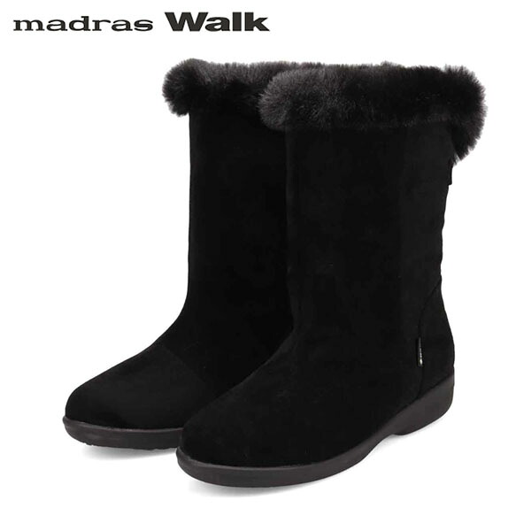 マドラスウォーク madras Walk レディース ゴアテックス スノーブーツ MWL2231 BLACK-SILKY 雨合羽透湿 MADMWL2231BLAS