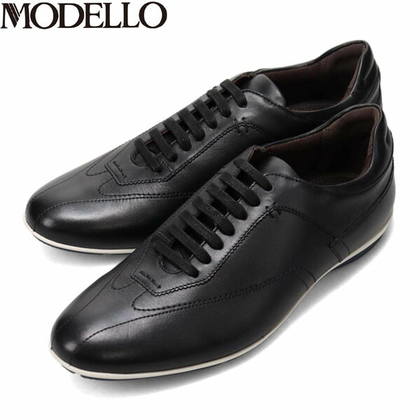 楽天市場】モデロ MODELLO メンズ レザースニーカー DM3342 BLACK
