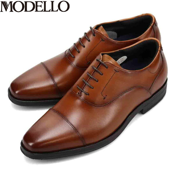 モデロ MODELLO 紳士靴 ビジネスシューズ 革靴 DM8101 BROWN 茶 ブラウン カバロス加工 抗菌防臭 マドラス madras MODDM8101BRN|ギーク