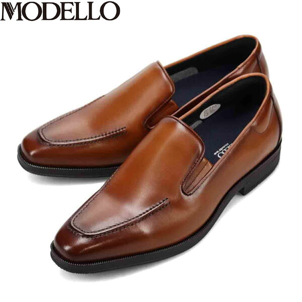 モデロ MODELLO メンズ 紳士靴 ビジネスシューズ 革靴 スリッポン DM8103 BROWN 茶 ブラウン カバロス加工 抗菌防臭 消臭 マドラス madras MODDM8103BRN|ギーク