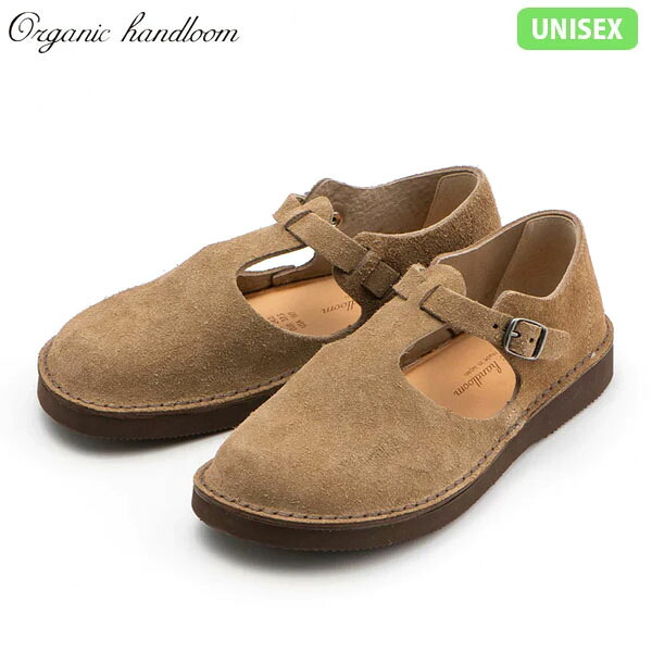 Organic handloom オーガニックハンドルーム ストラップシューズ メリージェーン GUNA グナー ニュートープ 天鵞絨 日本製 OH003491