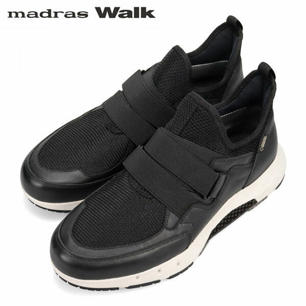 マドラスウォーク madras Walk メンズ ゴアテックス スニーカー カジュアルシューズ MW9501S ブラック 防水透湿 抗ウイルス 抗菌加工 MADMW9501SBLA｜ギーク