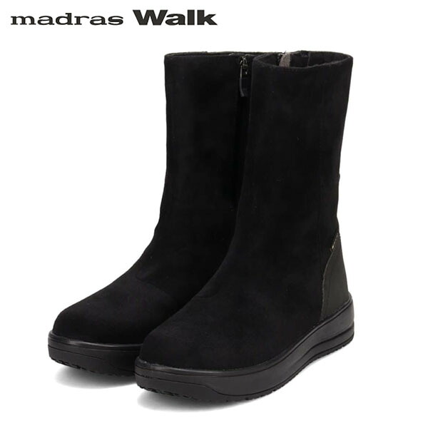 マドラスウォーク madras Walk レディース ゴアテックス ミドルブーツ MWL2236 BLACK 防水 透湿 厚底 MADMWL2236BLA｜ギーク 17,080円