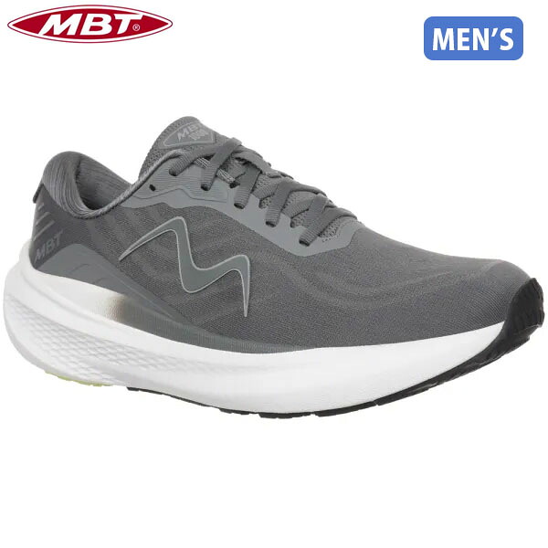 MBT エムビーティー メンズ スニーカー 靴 シューズ MBT-1000 LACE UP GREY グレー ランニング 厚底 MBT70360420Y