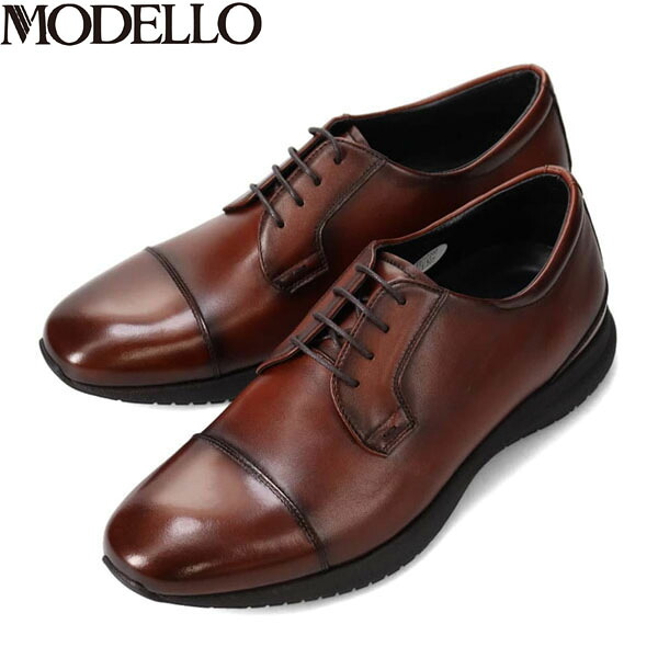 モデロ MODELLO メンズ ビジネスシューズ DM3403 D-BROWN レザースニーカー 通勤 革靴 マドラス madras MODDM3403DBR