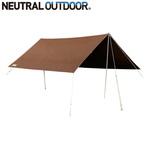 ニュートラルアウトドア NEUTRAL OUTDOOR NT-TA11 TCタープ4.0 ダークブラウン 4～8人用 ポリエステルコットン生地 収納袋付 NT46273｜ギーク