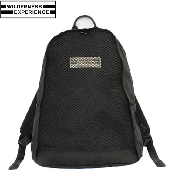ウィルダネスエクスペリエンス WILDERNESS EXPERIENCE フロントメッシュパック Front Mesh Pack ブラック リュック デイパック バックパック WIL4514293657002