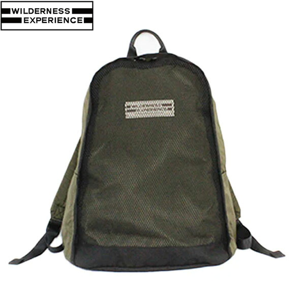 ウィルダネスエクスペリエンス WILDERNESS EXPERIENCE フロントメッシュパック Front Mesh Pack オリーブ リュック デイパック バックパック WIL4514293657026
