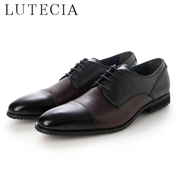 ルーテシア LUTECIA メンズ ビジネスシューズ 革靴 ドレスシューズ LU7816 BLACK/WINE 滑りにくい マドラス madras LUTLU7816BLAWIN