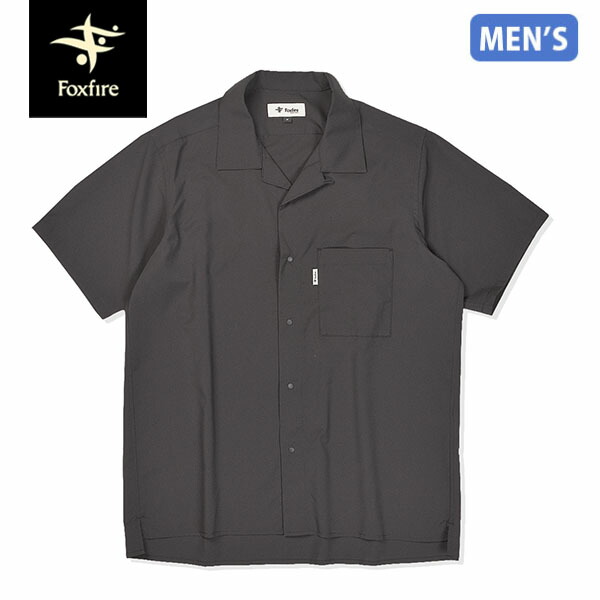 フォックスファイヤー Foxfire メンズ 半袖プルオーバー TS貝殼プルオーバーS/S 黒いこと 半袖 速乾 軽さ 山登り FOX5212525025