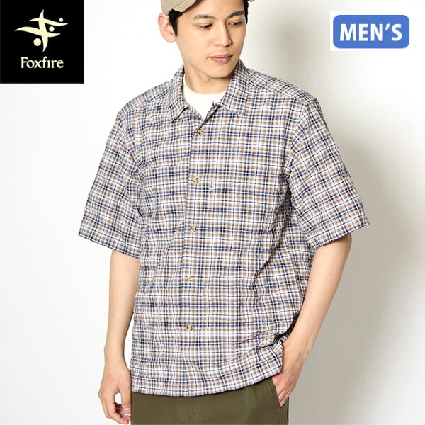 フォックスファイヤー Foxfire メンズ 半袖シャツ CシールドバンピーシャツS/S ベージュ 半袖 遮熱 涼感 登山 FOX5212641011 9,196円