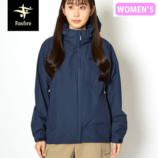 フォックスファイヤー Foxfire レディース マウンテンパーカー ゴアテックス ネストシェルジャケット インクブルー GORE-TEX 防水透湿 登山 FOX8213634057