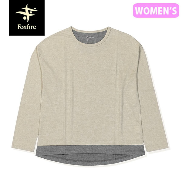 フォックスファイヤー Foxfire レディース 防虫長袖Tシャツ SCクルー グラナイトサンド 防虫 スコーロン UVカット FOX8215362228