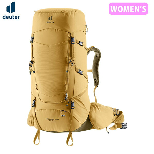 ドイター deuter レディース 女性用 リュック バックパック エアコンタクトコア55+10SL サバンナ×ノリ 登山 トレッキング DEU33504266216|ギーク