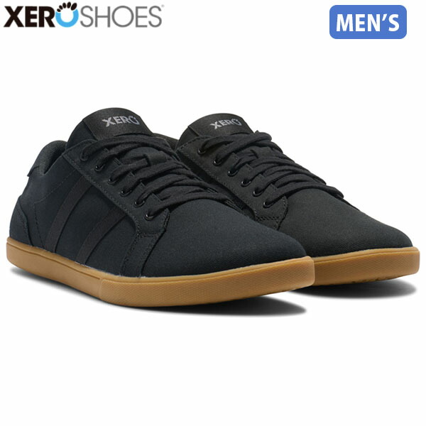 ゼロシューズ XEROSHOES メンズ スニーカー M's ディロン キャンバス ブラック/ガム コットンキャンバス ベアフット 普段履き XERDLCMBKGM