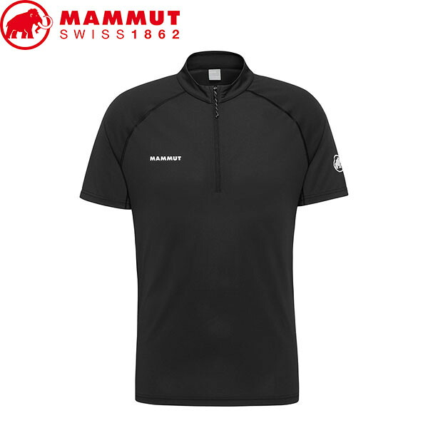 マムート MAMMUT 1017-07320 ハーフジップTシャツ メンズ Ducan FL Half Zip T-Shirt AF Men black アジアンフィット 速乾 涼感 トレラン 長距離登山 運動 MAM1017073200001