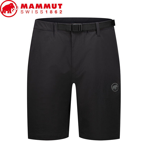マムート MAMMUT 1023-00474 ショートパンツ ハーフパンツ メンズ Trekkers IV Shorts AF Men black アジアンフィット 短パン 撥水 登山 川遊び キャンプ MAM1023004740001