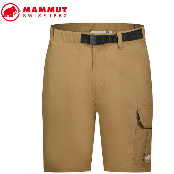 MAMMUT 1023-00900 Hiking Cargo Shorts AF Men dark sand Apparel マムート メンズ アウトドアショートパンツ ブラウン MAM1023009007494