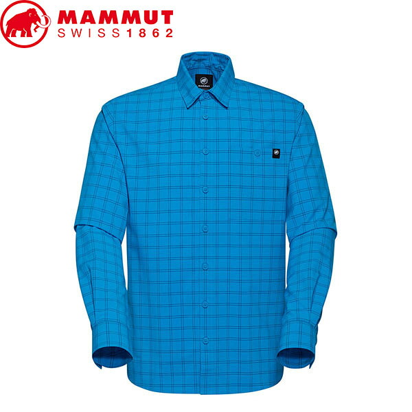マムート MAMMUT メンズ 長袖シャツ Lenni Longsleeve Shirt AF Men アジアンフィット glacier blue-marine MAM10150165050591