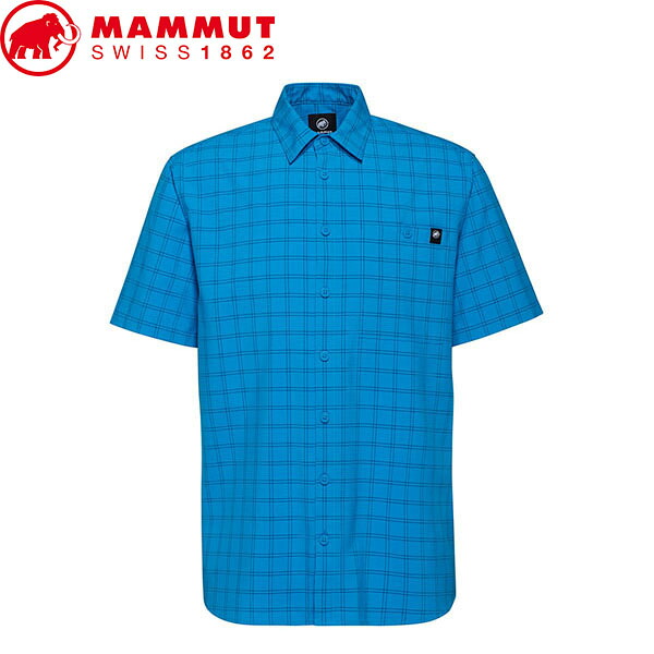 マムート MAMMUT メンズ 半袖シャツ Lenni Shirt AF Men アジアンフィット glacier blue-marine MAM10150166050591