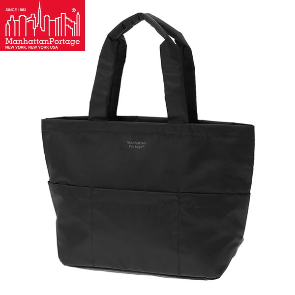 マンハッタンポーテージ トートバッグ Manhattan Portage Tompkins Tote Bag (MD) Flight Nylon Backing Black ナイロンツイル MP1336ZNTWLBBLK｜ギーク