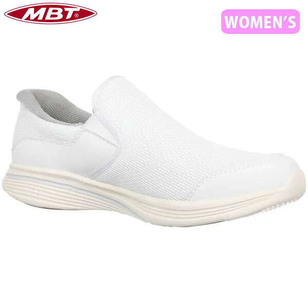 MBT エムビーティー レディース シューズ 靴 空想科学小説-MODENA IV SLIP ON WHITE 横すべり＆填まる MBT70367716Y