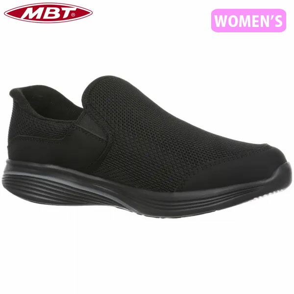 MBT エムビーティー レディース シューズ 靴 空想科学小説-MODENA IV SLIP ON BLACK/BLACK 横すべり＆填まる MBT703677257Y