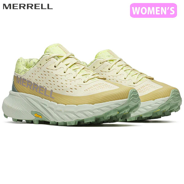 メレル MERRELL レディース トレイルランニングシューズ アジリティーピーク5 AGILITY PEAK 5 BEACH/CITRINE 厚底 ビブラムソール トレラン MERJ068562