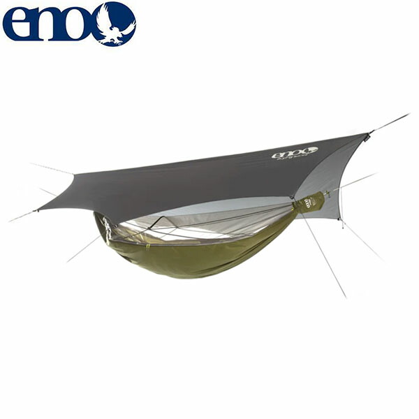 イーノ ENO ハンモックセット シェルターシステム JungleLink Hammock System Charcoal×Evergreen LNK-JH キャンプ ピクニック アウトドア ENO0811201018882