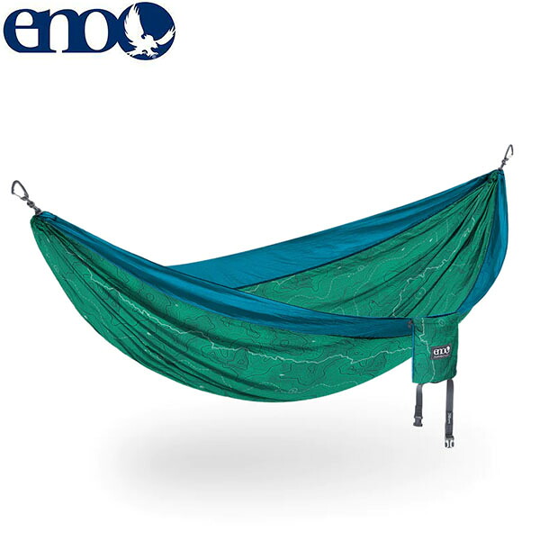 イーノ ENO ハンモック 1人用 2人用 DoubleNest Hammock Prints - Giving Back PCT/Teal Z-PCT-DNP キャンプ ピクニック アウトドア ENO0811201019865