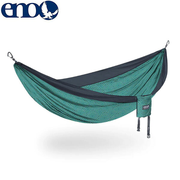イーノ ENO ハンモック 1人用 2人用 DoubleNest Hammock Prints OpticalIllusion/Char キャンプ アウトドア ENO0850026605853