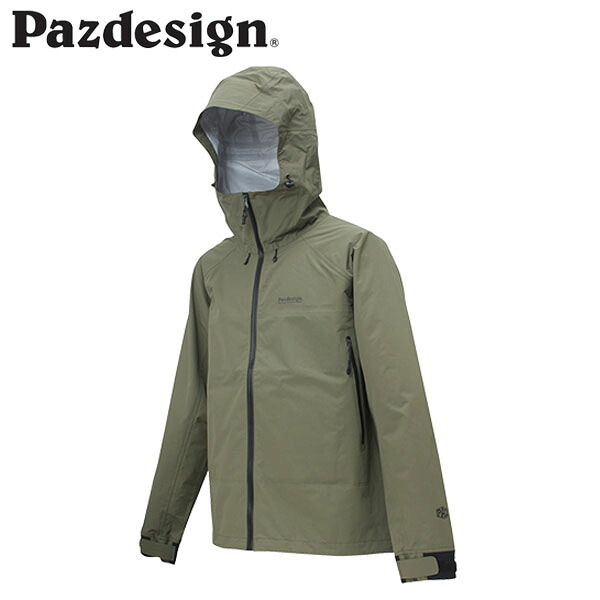 パズデザイン Pazdesign PBR-046 ブレスシェード3レイヤーレインジャケットII オリーブ 透湿雨合羽 御釣り アウトドア PAZPBR046OLV