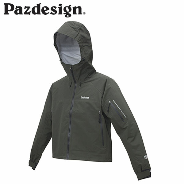 パズデザイン Pazdesign PBR-048 ブレスシェードウェーディングレインジャケットIII 火器金属元素 透湿雨合羽 御釣り アウトドア PAZPBR048GMT