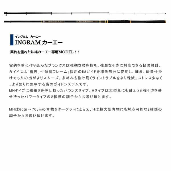 宇崎日新 NISSIN ロッド 4977050 INGRAM 竿 カーエー H カーエー 磯