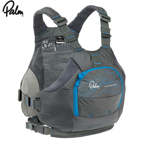 パーム Palm ライフジャケット PFD Riff リフ Jetグレー カヌー カヤック 12752 高階救命器具 PAL12752JGY|ギーク