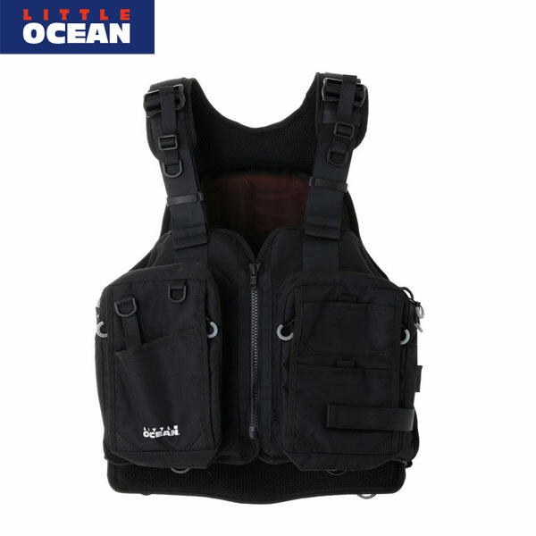 LITTLE OCEAN フィッシングベスト ブラック オーシャン FG ベスト | LITTLE PRESENTS