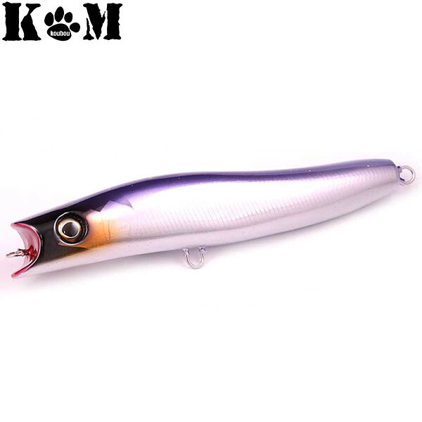 KM工房 Illex 180 ウッドモデル パープル ダイビングペンシル ダイペン ウッドプラグ 木製 ルアー KMK4582459467208|ギーク